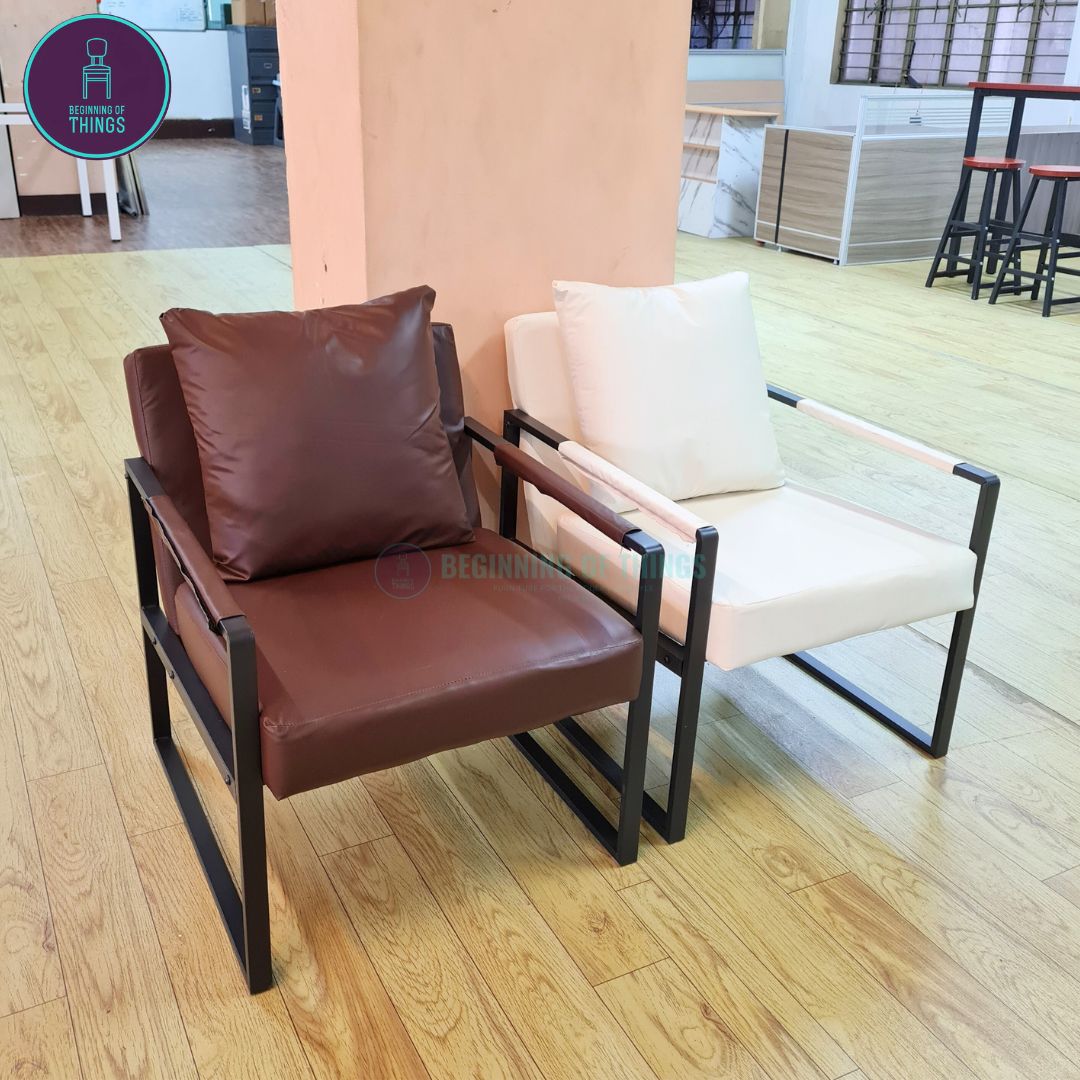 Lounge Chair with Metal Frame