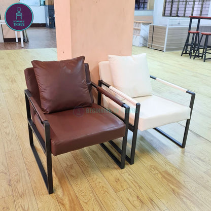 Lounge Chair with Metal Frame