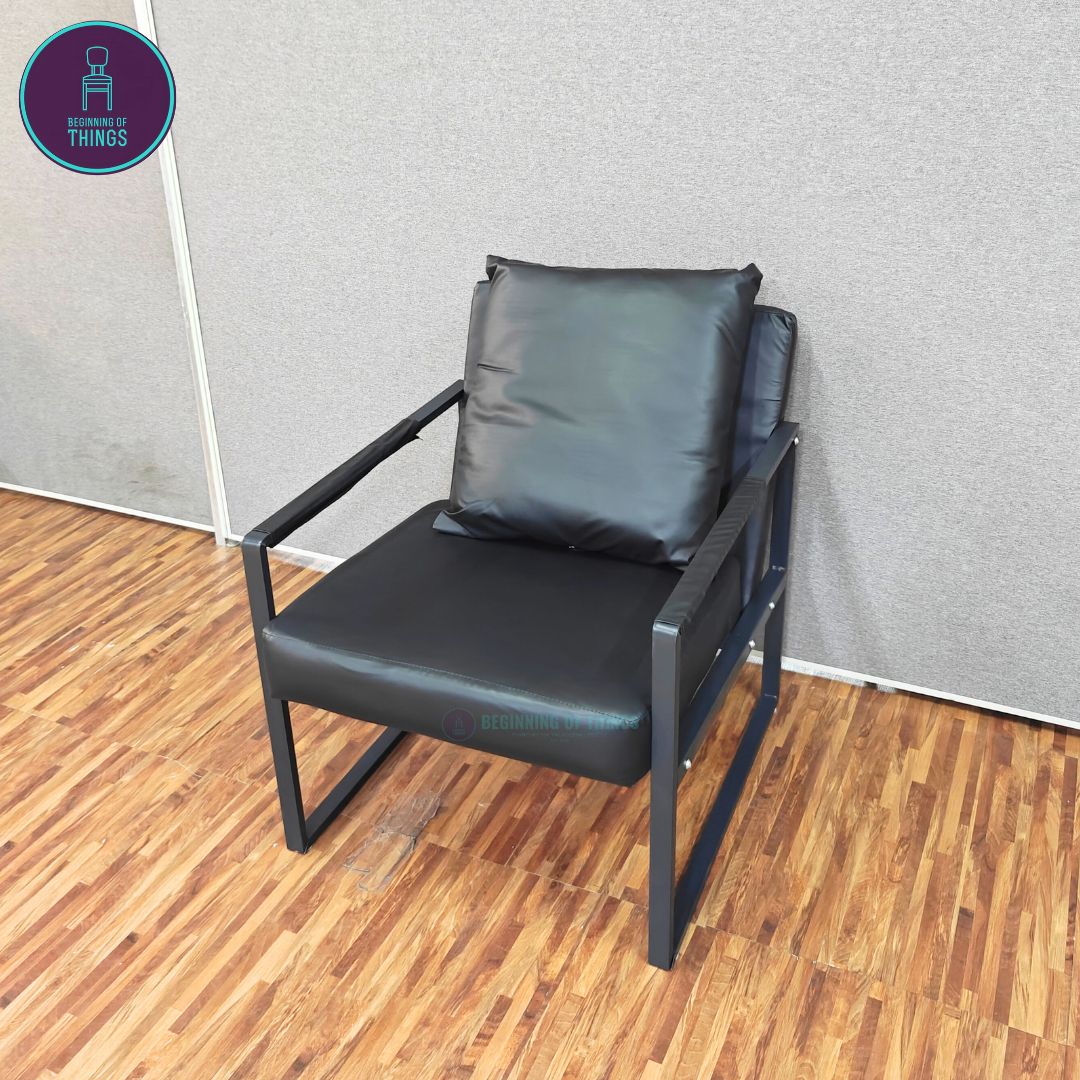 Lounge Chair with Metal Frame