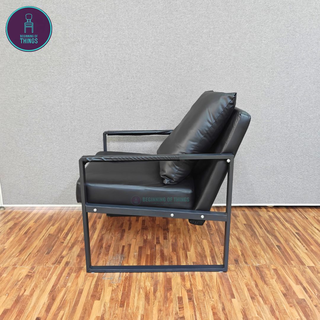 Lounge Chair with Metal Frame