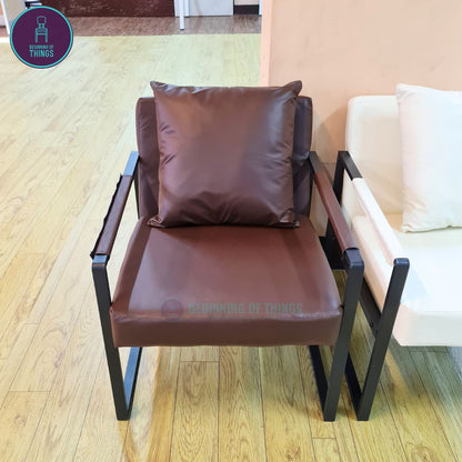 Lounge Chair with Metal Frame