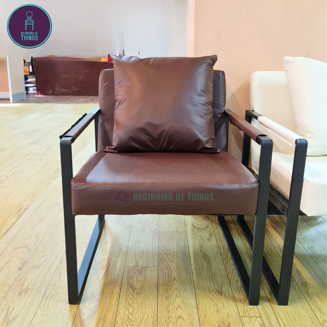 Lounge Chair with Metal Frame