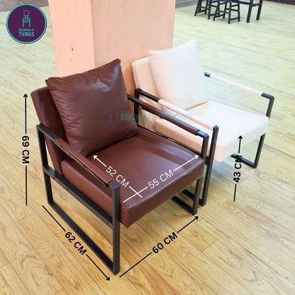 Lounge Chair with Metal Frame