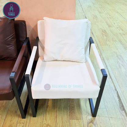 Lounge Chair with Metal Frame