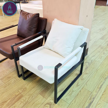 Lounge Chair with Metal Frame
