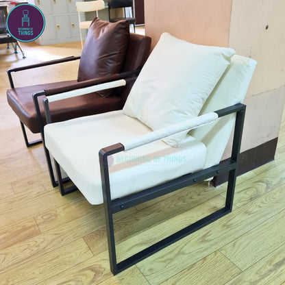 Lounge Chair with Metal Frame