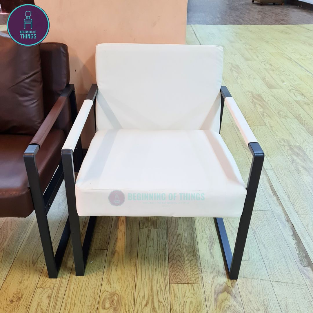 Lounge Chair with Metal Frame