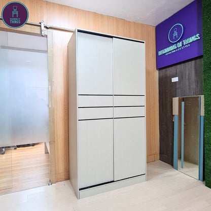 Marlowe 100 CM Sliding Wardrobe Cabinet