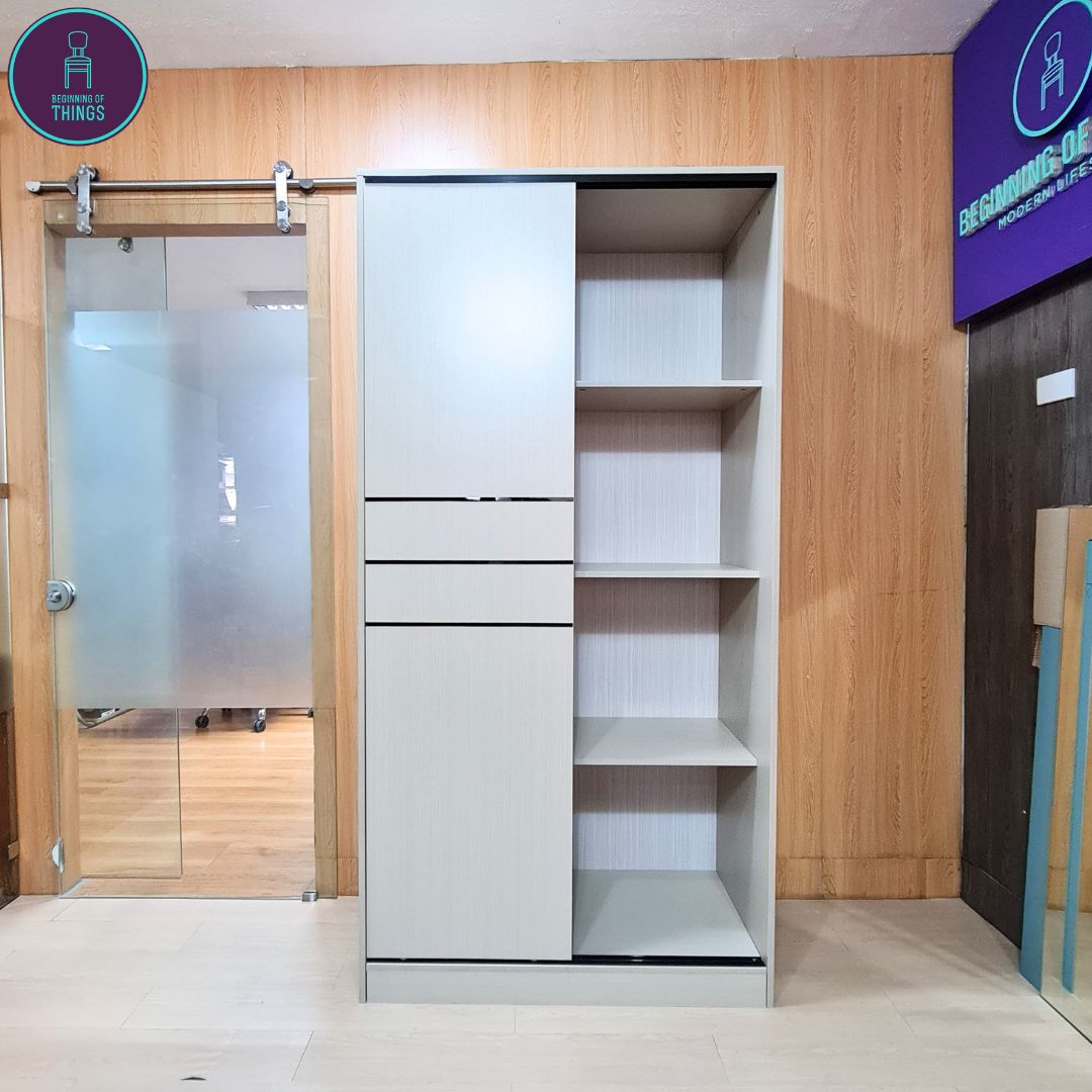 Marlowe 100 CM Sliding Wardrobe Cabinet