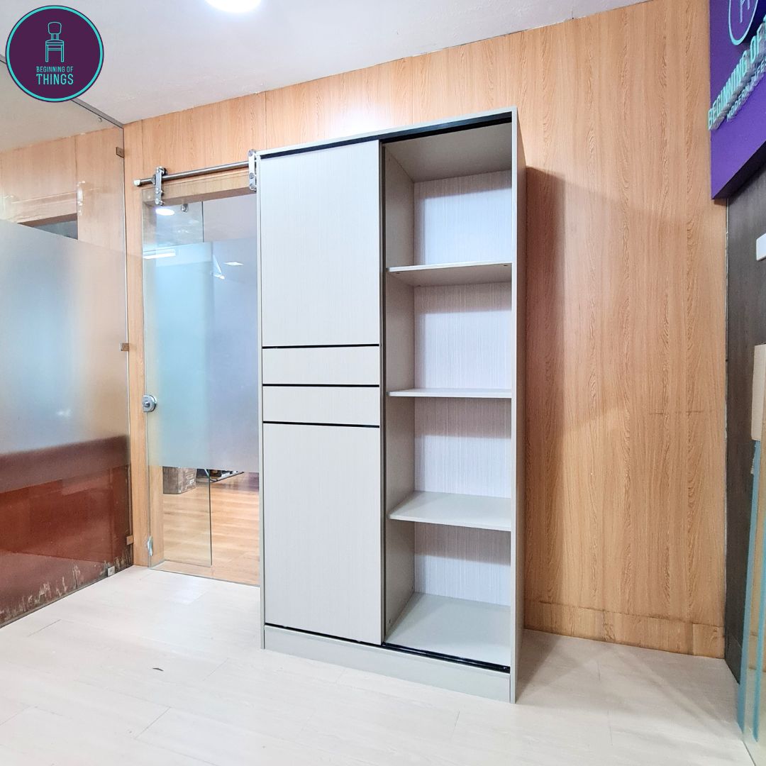 Marlowe 100 CM Sliding Wardrobe Cabinet