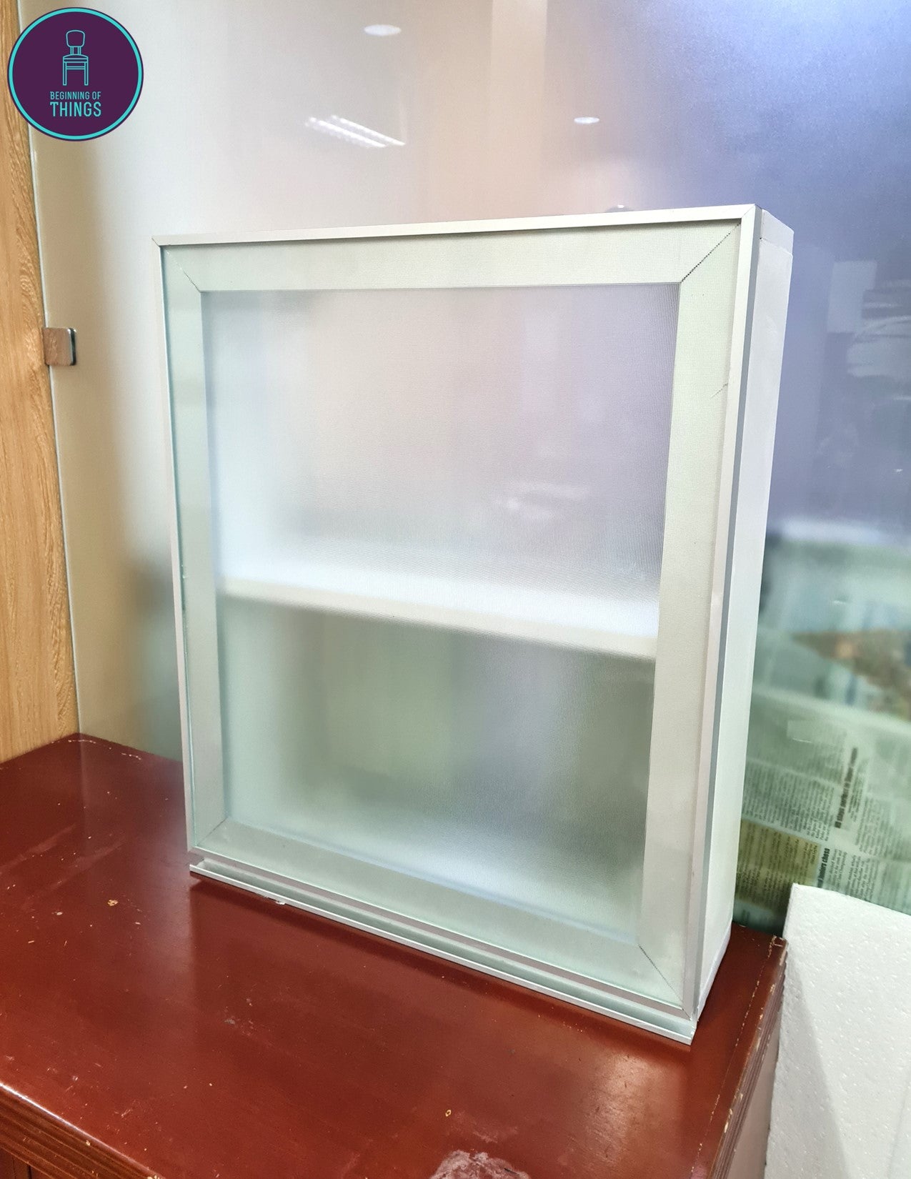 Medicine Wall Cabinet with Frosted Glass Door 20 x 24 in