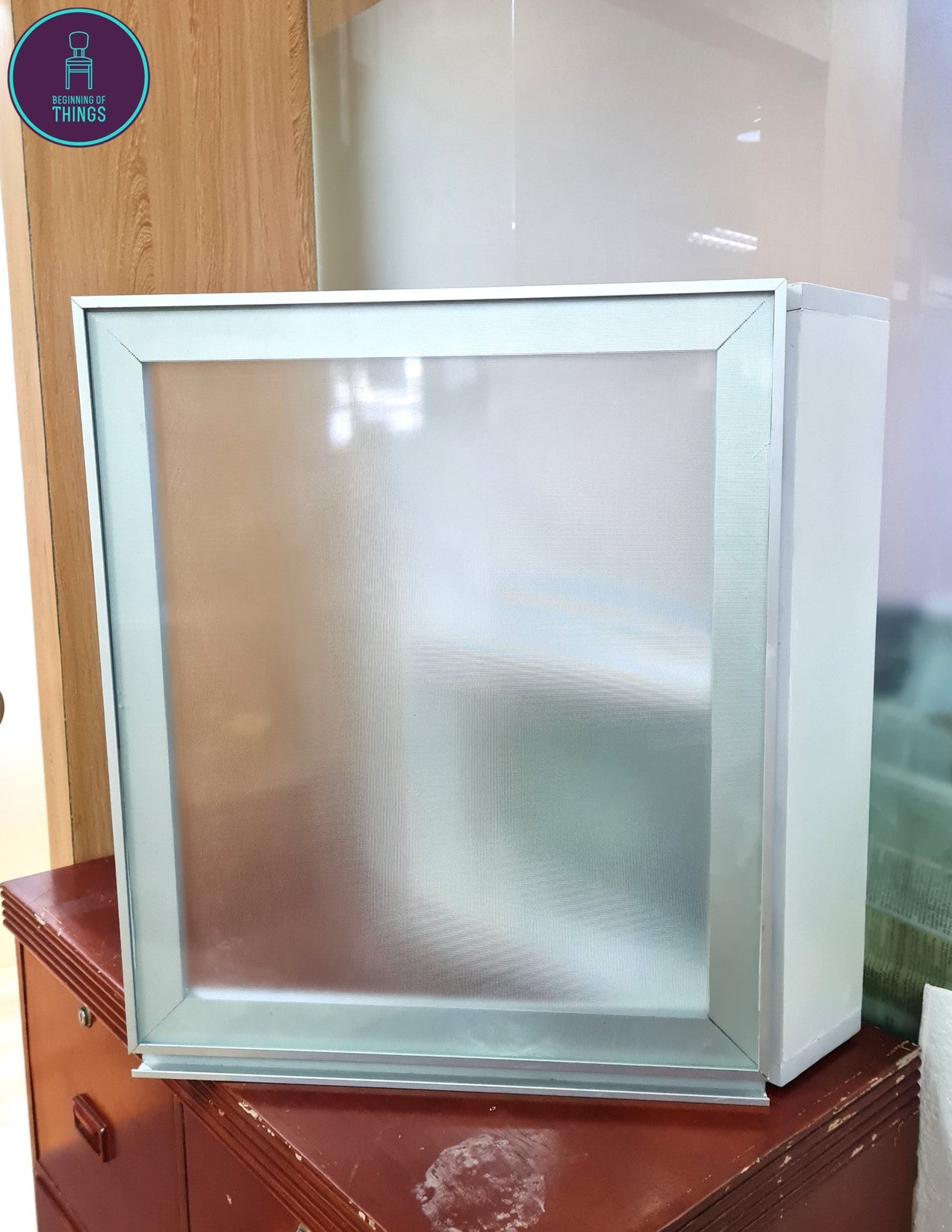 Medicine Wall Cabinet with Frosted Glass Door 20 x 24 in