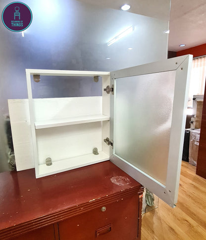 Medicine Wall Cabinet with Frosted Glass Door 20 x 24 in