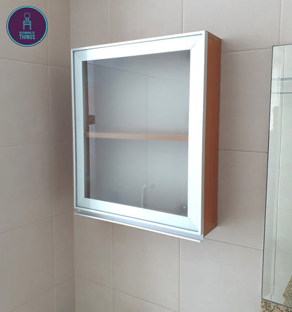 Medicine Wall Cabinet with Frosted Glass Door 20 x 24 in