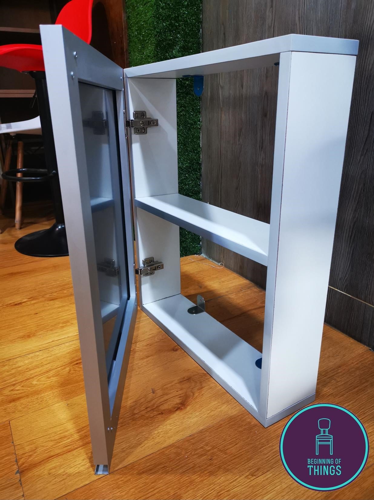 Medicine Wall Cabinet with Mirrored Door 20 x 24 in