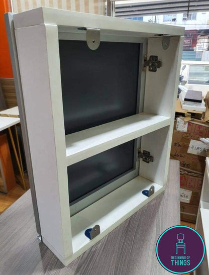 Medicine Wall Cabinet with Mirrored Door 20 x 24 in