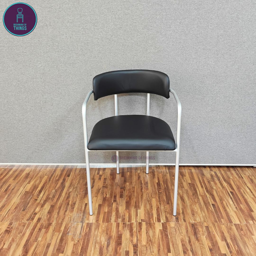 Metal Dining Chair w/ Armrest