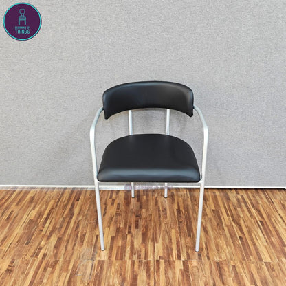 Metal Dining Chair w/ Armrest