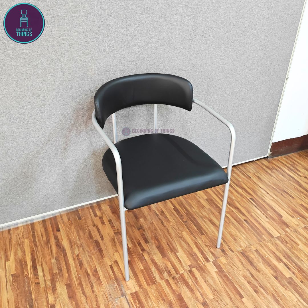 Metal Dining Chair w/ Armrest