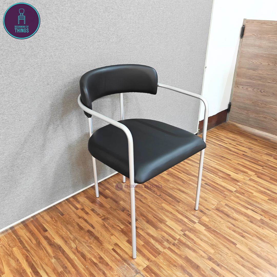 Metal Dining Chair w/ Armrest