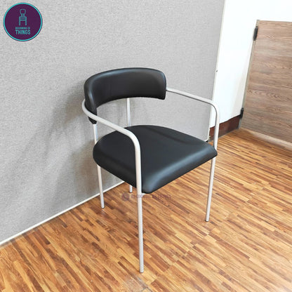 Metal Dining Chair w/ Armrest