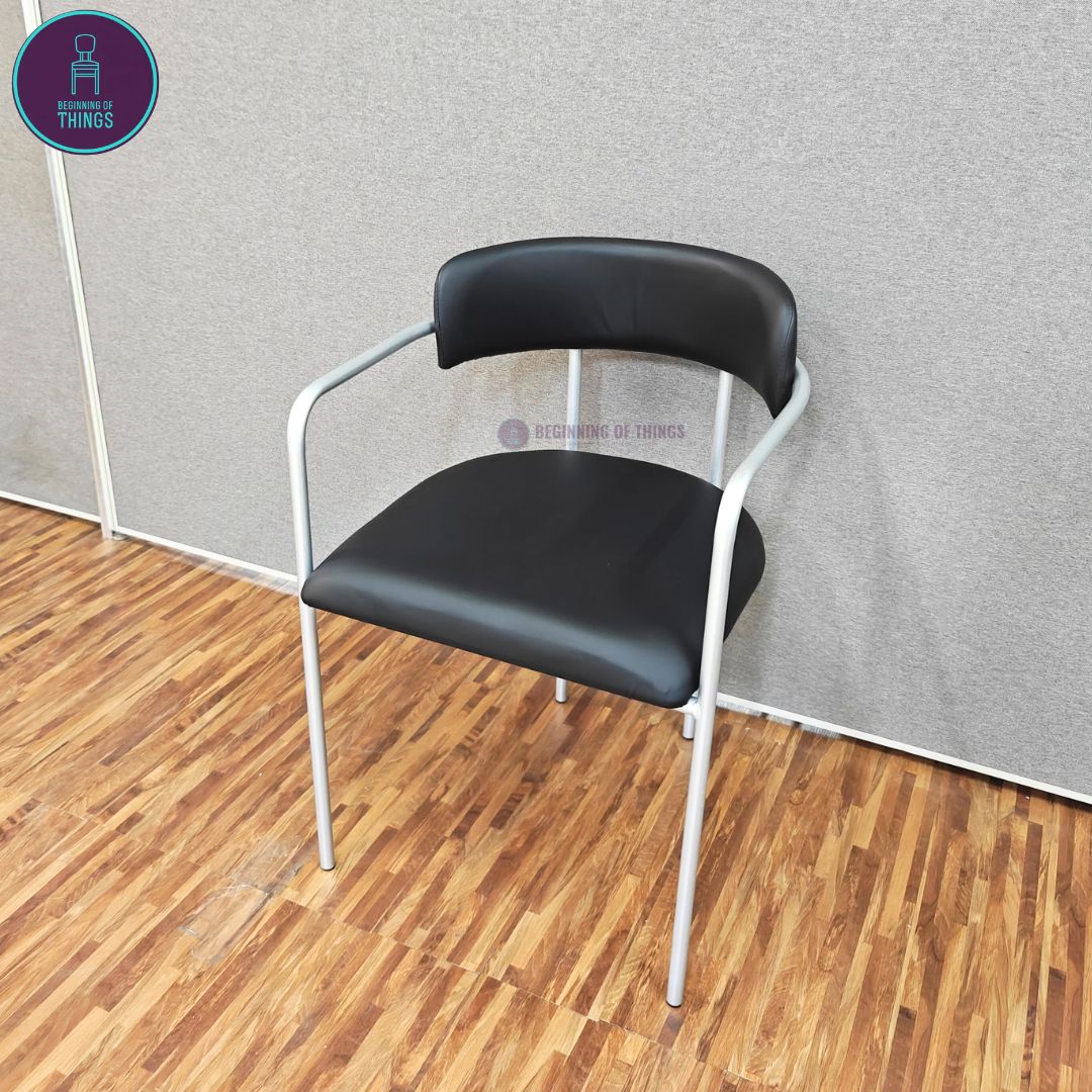 Metal Dining Chair w/ Armrest