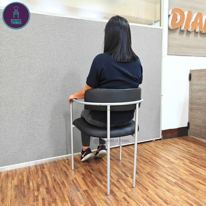 Metal Dining Chair w/ Armrest