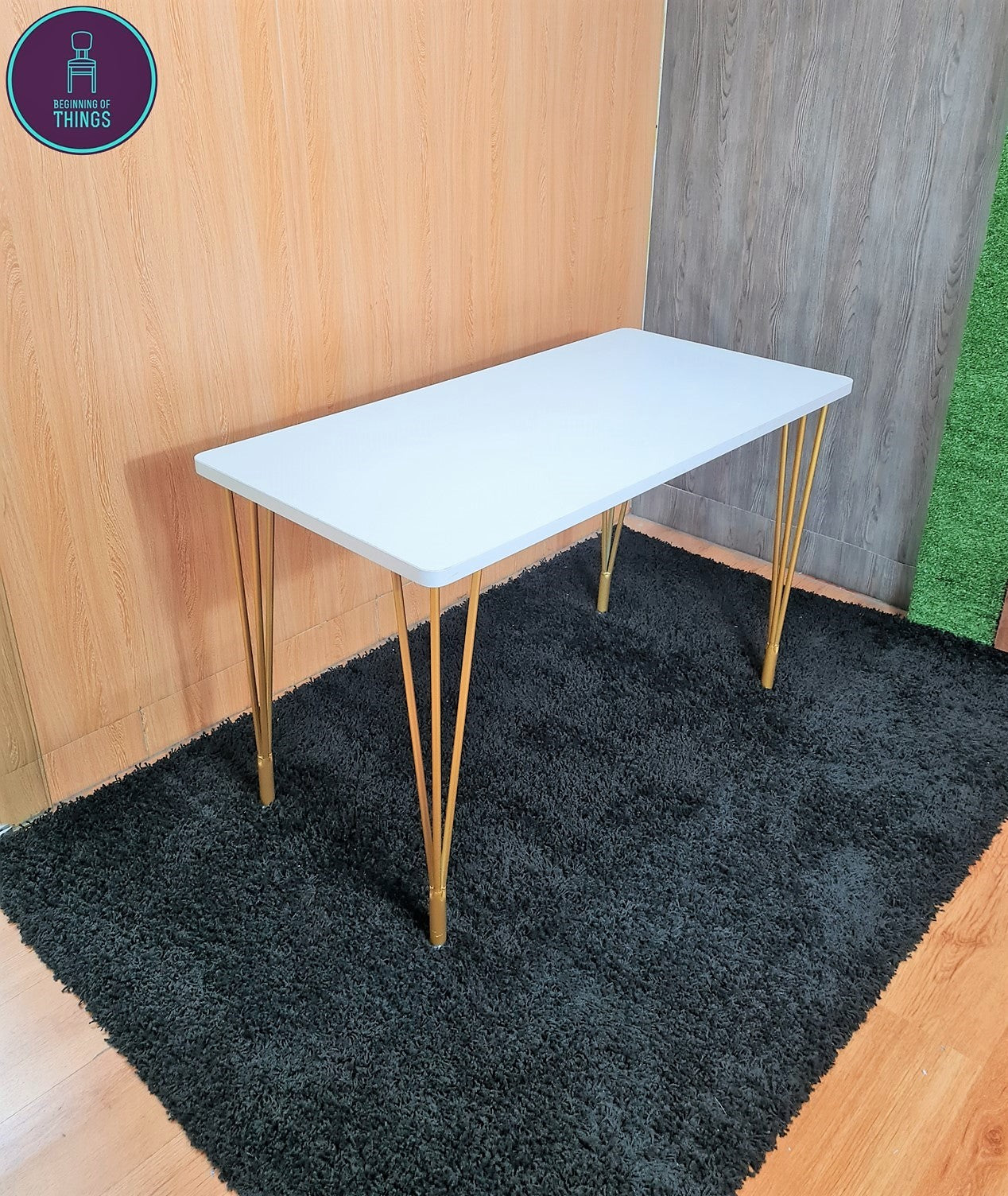Paige Table 60 x 120 cm with Hairpin Legs
