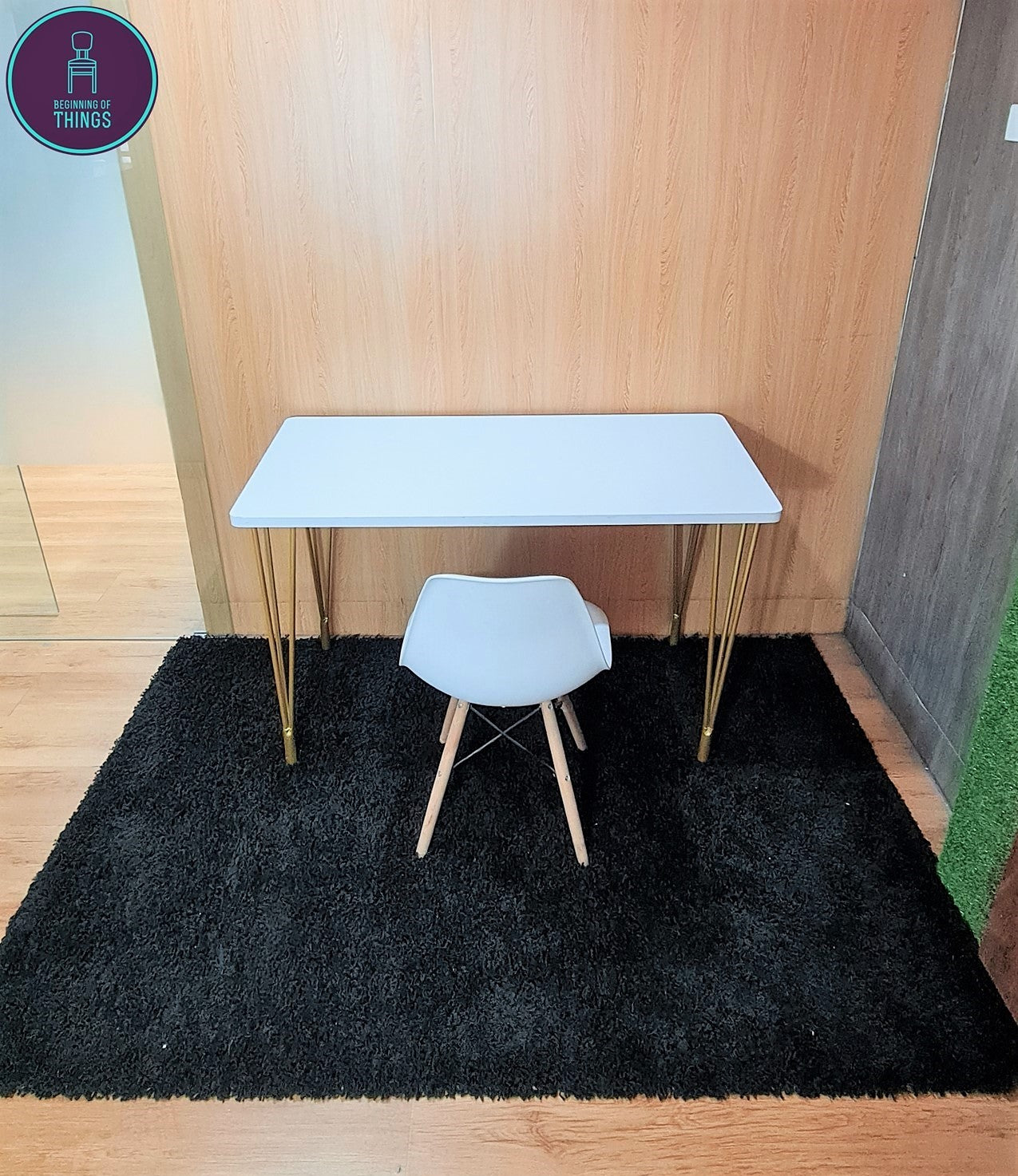 Paige Table 60 x 120 cm with Hairpin Legs