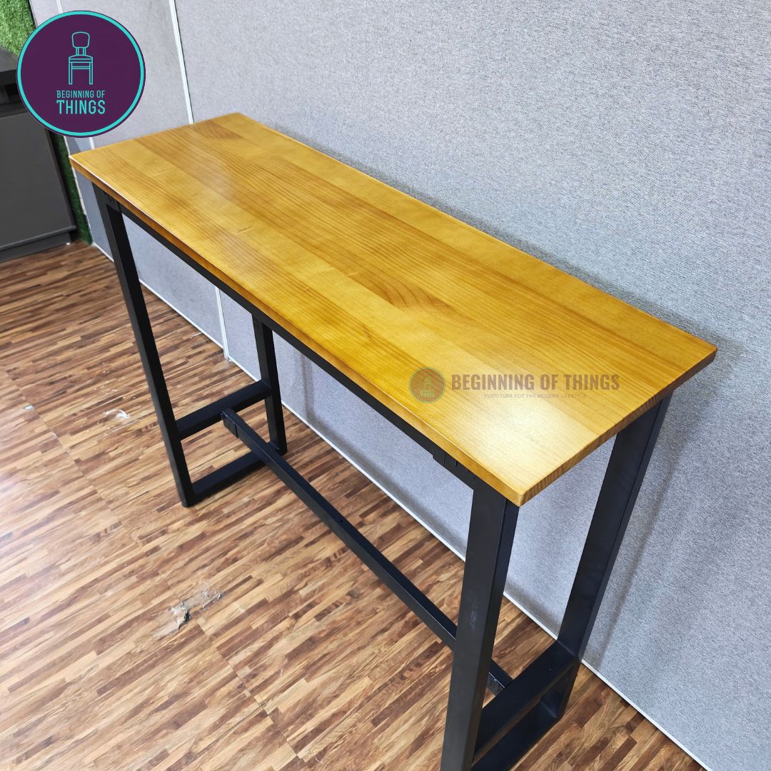 Solid Pinewood Bar Table 120 x 40 x 103 cm