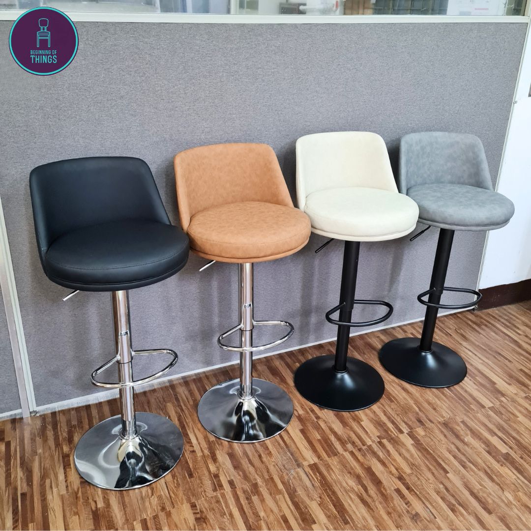 Rounded Back Bar Stool