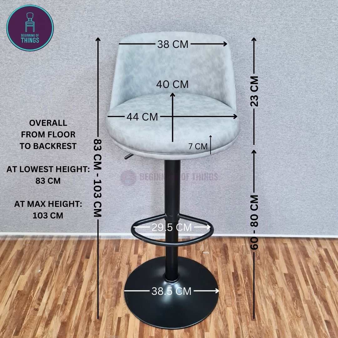 Rounded Back Bar Stool