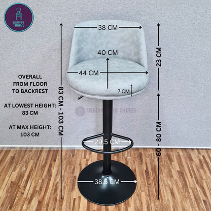 Rounded Back Bar Stool
