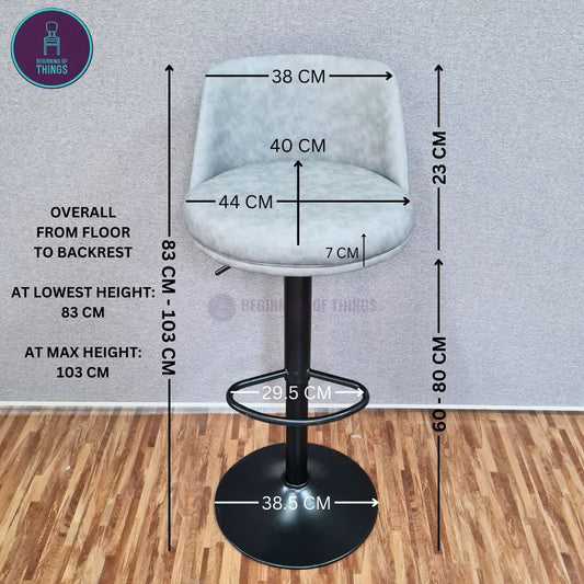 Rounded Back Bar Stool
