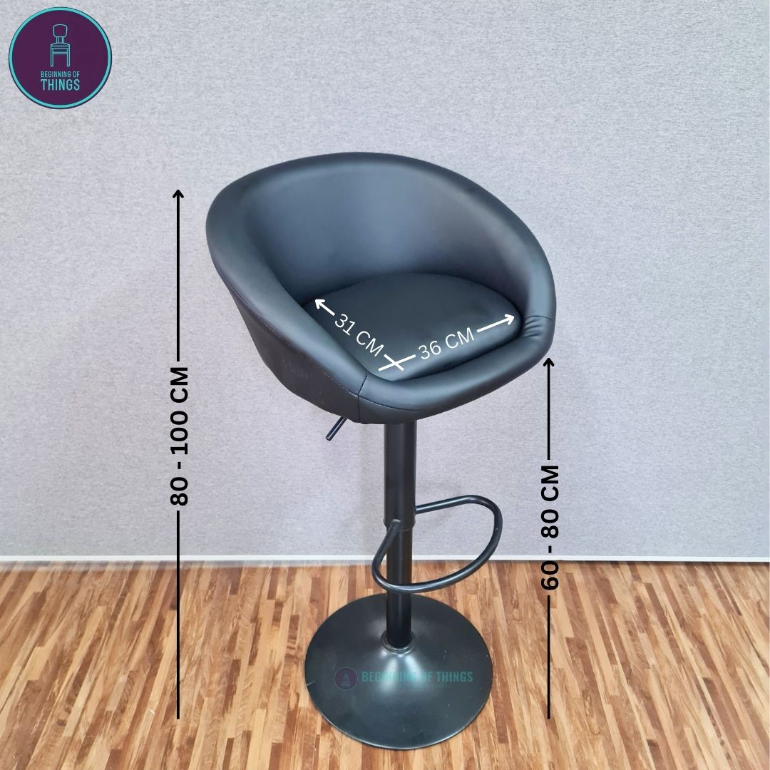 Rounded Seat Bar Stool
