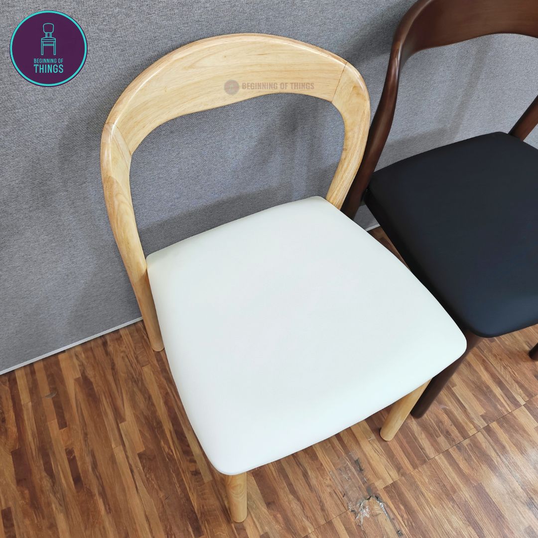Round Wooden Frame Dining Chair