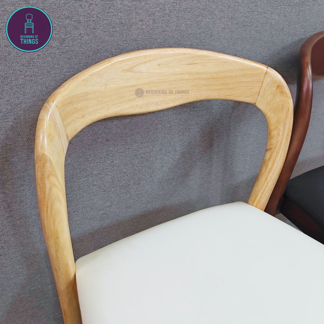 Round Wooden Frame Dining Chair