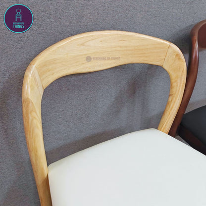 Round Wooden Frame Dining Chair
