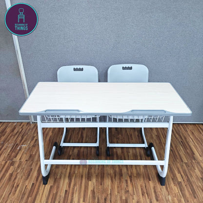 2-Seater Student Table and Chair Set