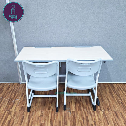 2-Seater Student Table and Chair Set