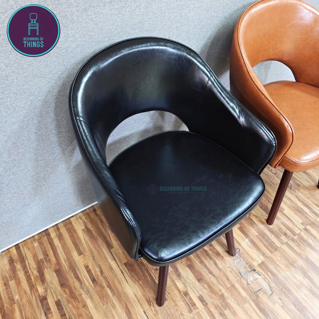Swivel Seat PU Leather Chair