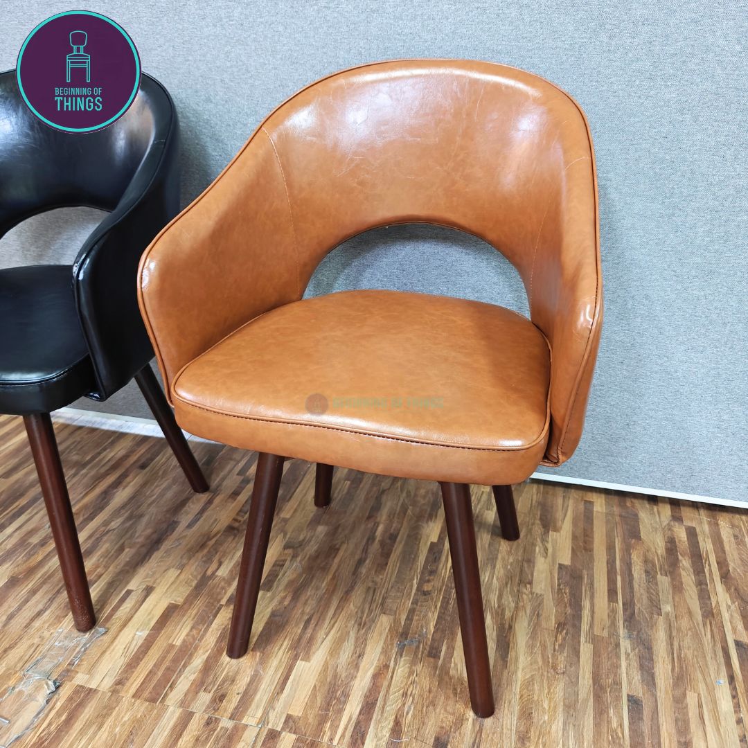 Swivel Seat PU Leather Chair