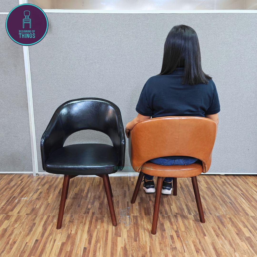 Swivel Seat PU Leather Chair