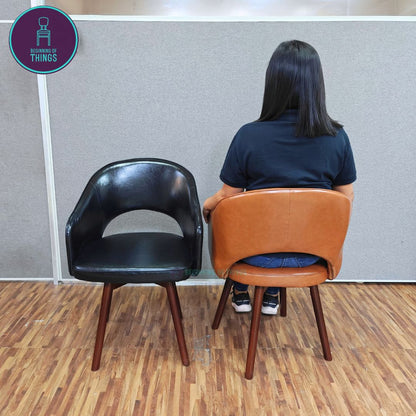 Swivel Seat PU Leather Chair