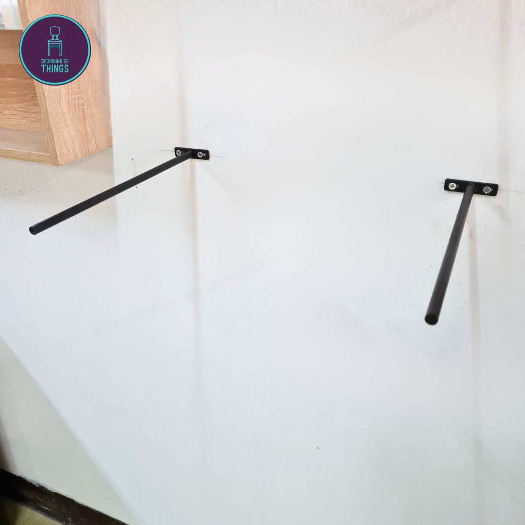 Invisible Bracket T-Bar for Wall Mount Shelf Per Pair