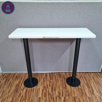 Double Leg Round Base Bar Table 120 x 45 x 103 cm
