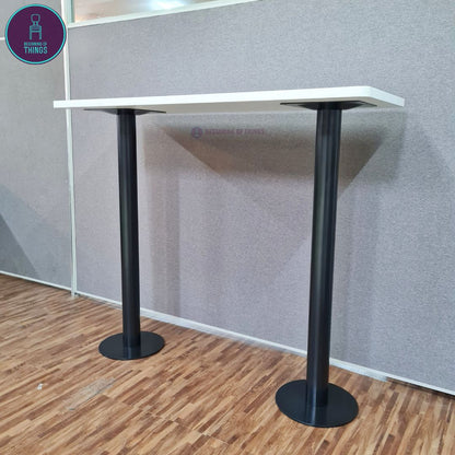 Double Leg Round Base Bar Table 120 x 45 x 103 cm