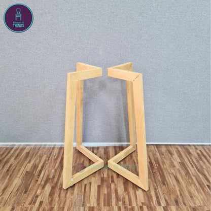 Beech V-Leg Dining Table Leg