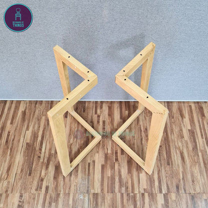 Beech V-Leg Dining Table Leg