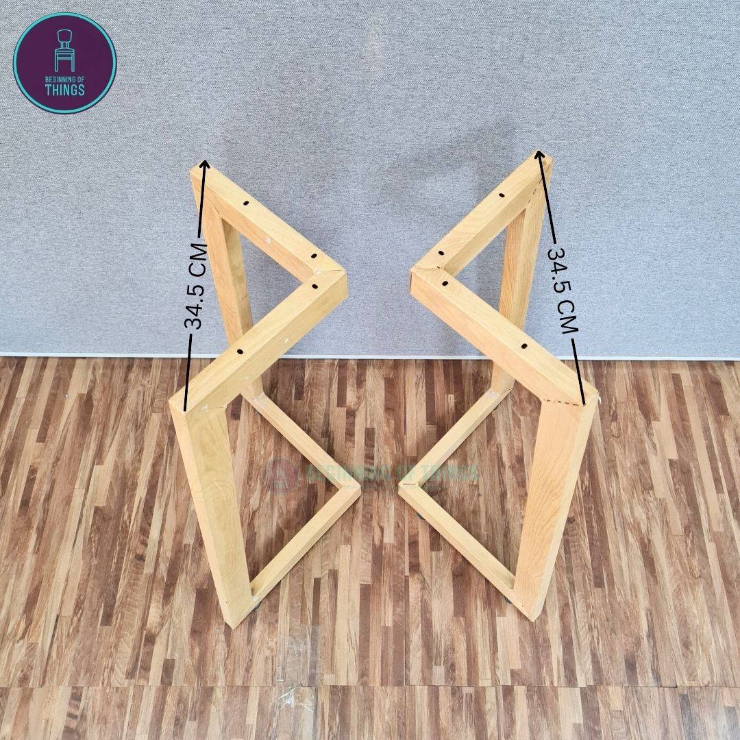 Beech V-Leg Dining Table Leg